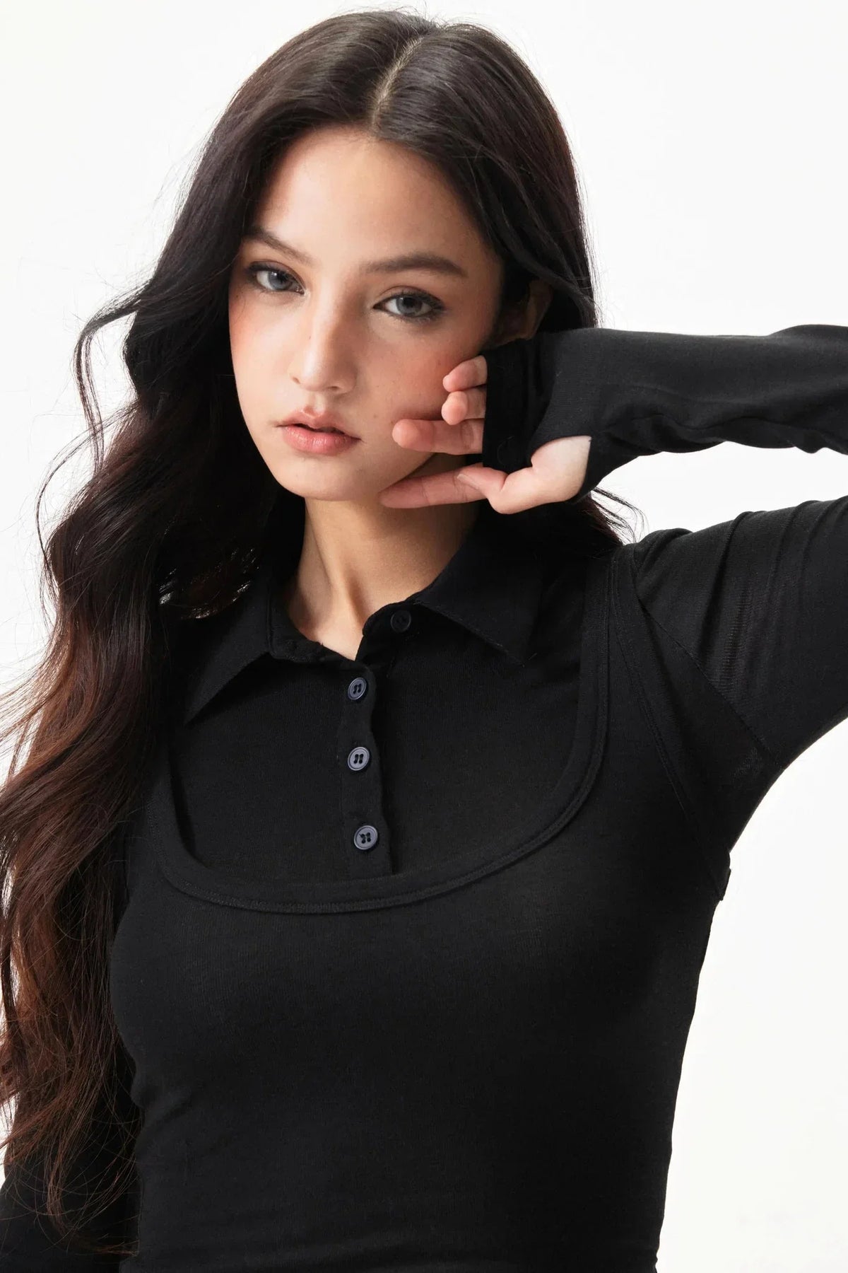 Lyocell Wool Knit Top