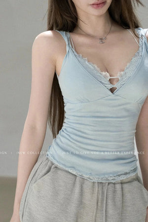 Lyocell Wool Lace Camisole