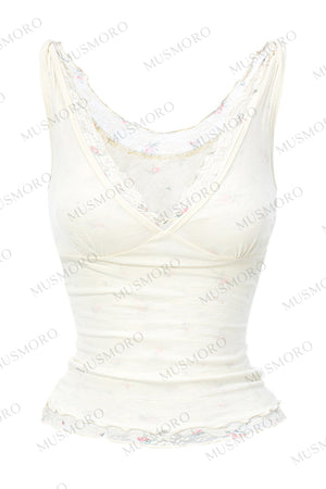 Lyocell Wool Lace Camisole