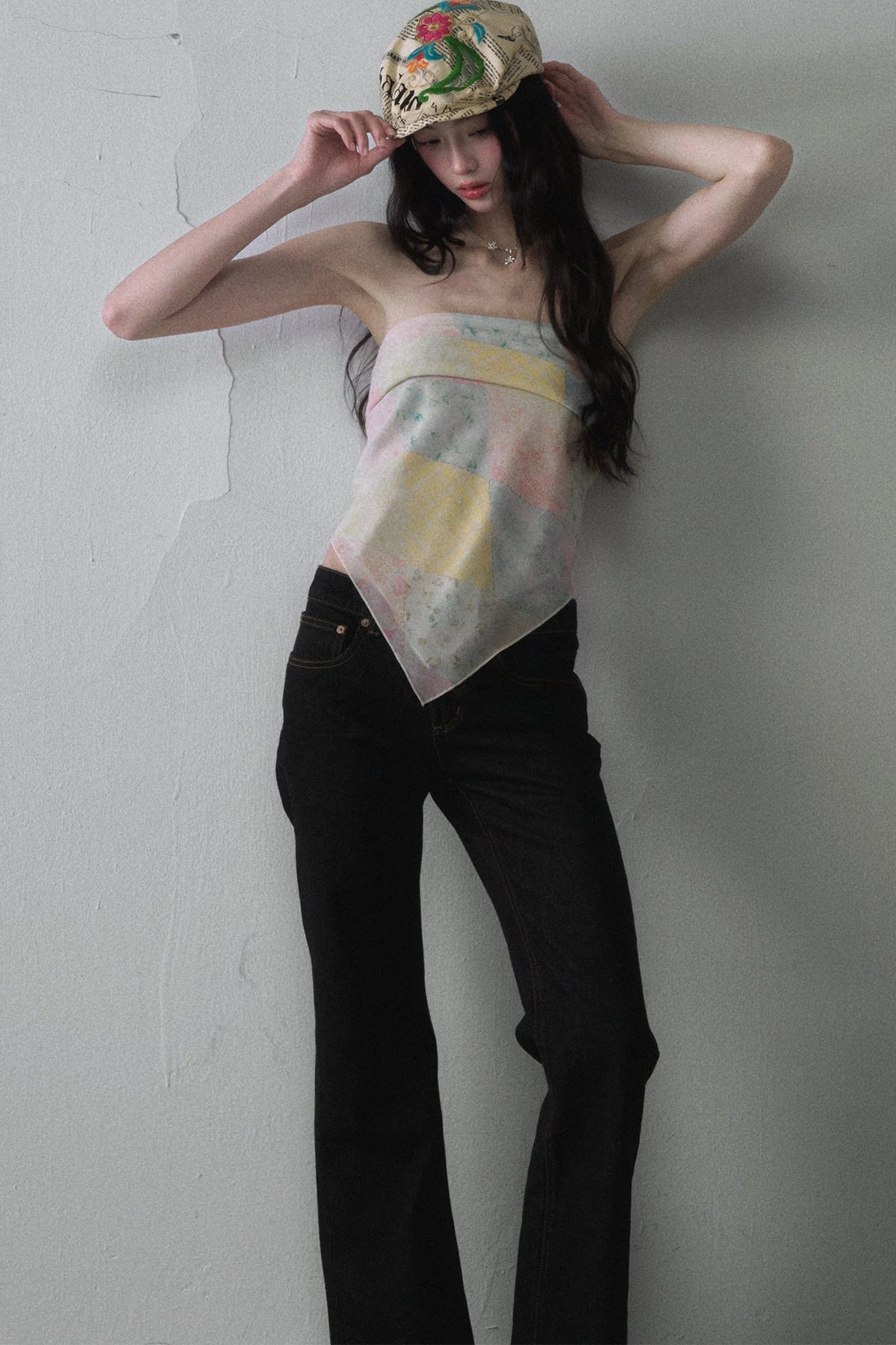 Macaron Quilted Tube Top