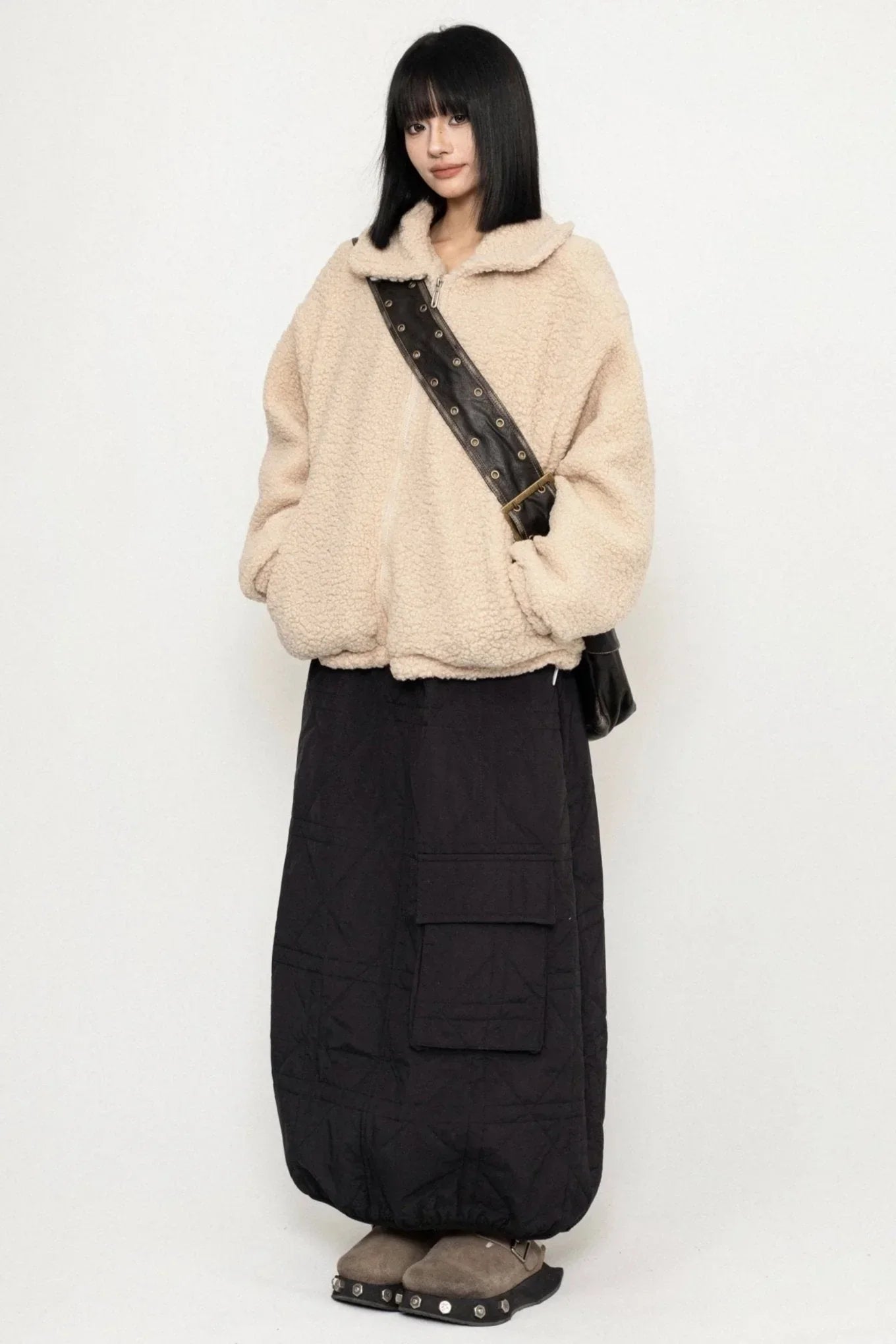 Maillard Brown Lambswool Coat
