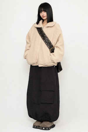 Maillard Brown Lambswool Coat