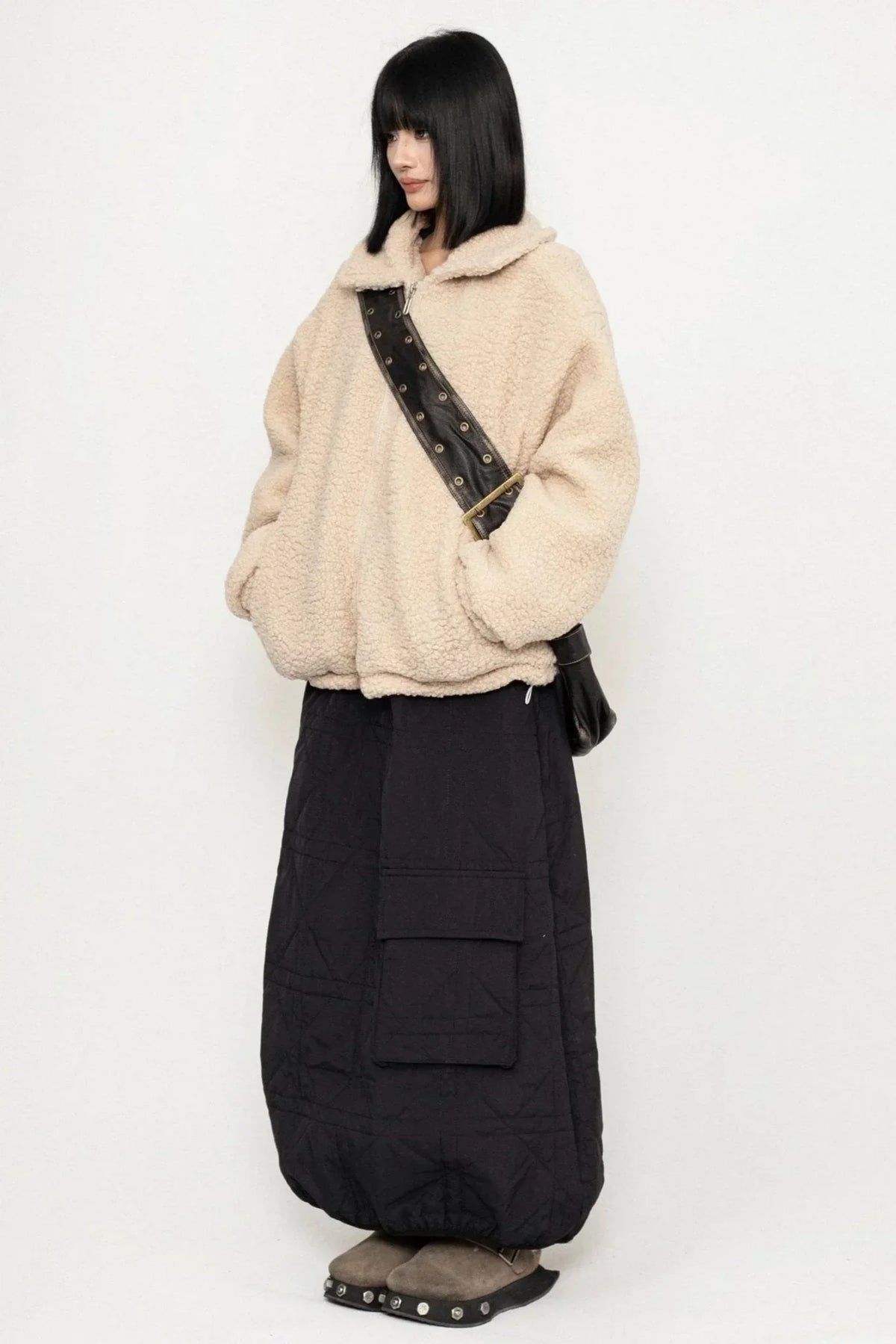 Maillard Brown Lambswool Coat