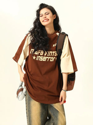 Maillard Brown Short Sleeve Tee Top