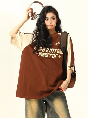 Maillard Brown Short Sleeve Tee Top