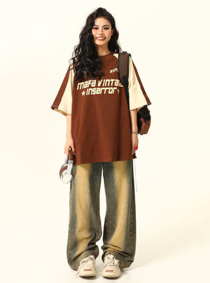 Maillard Brown Short Sleeve Tee Top