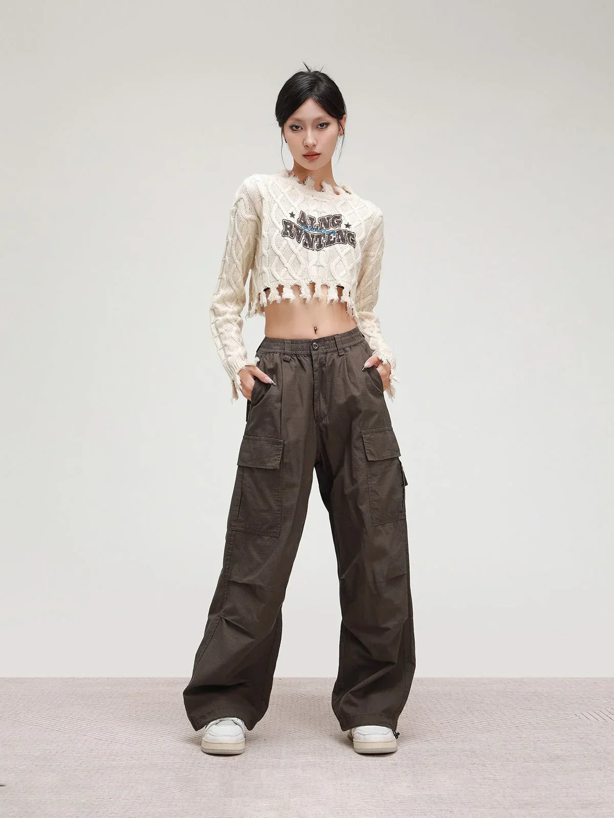 Maillard Straight-leg Loose Casual Pants
