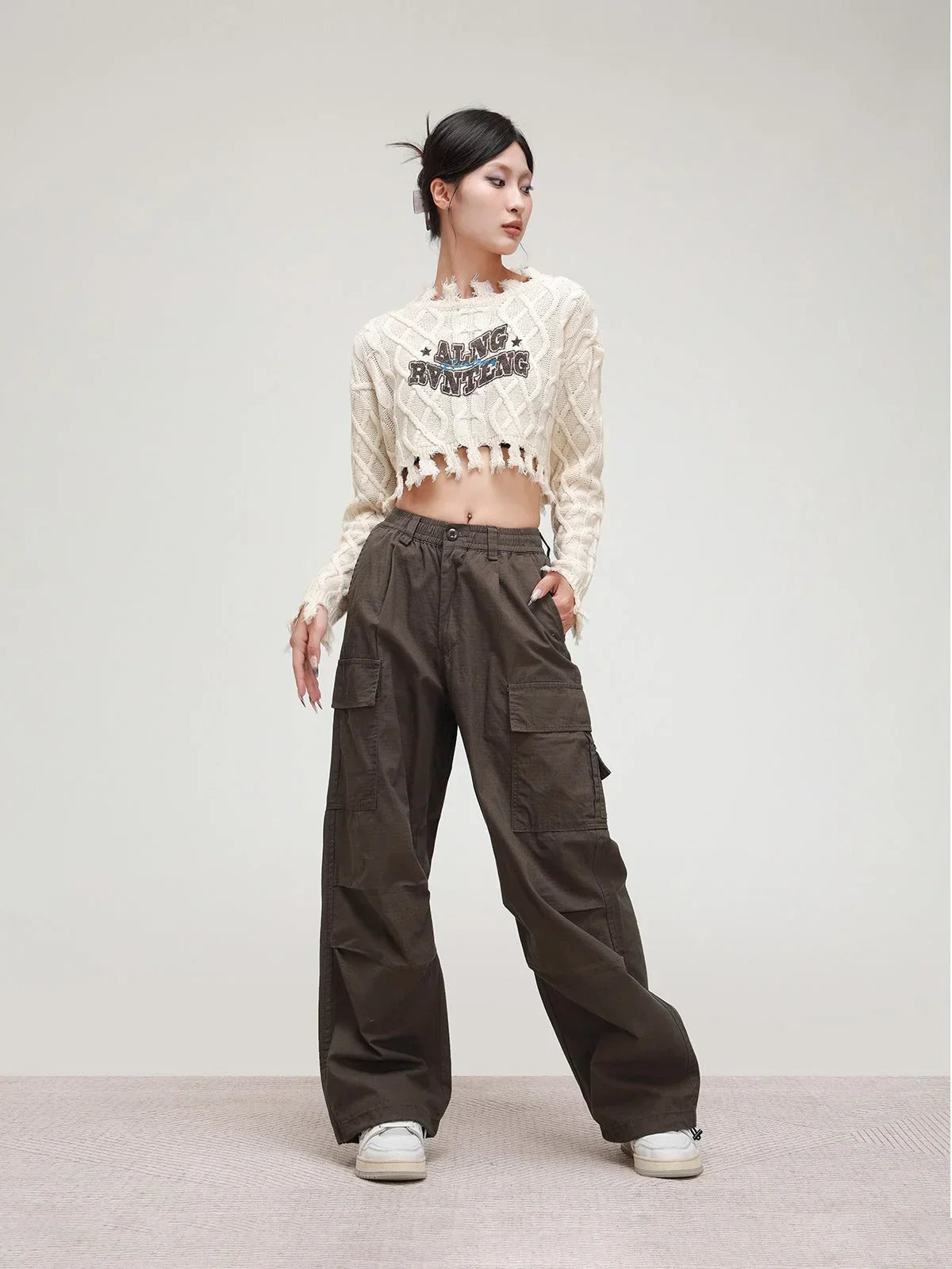 Maillard Straight-leg Loose Casual Pants