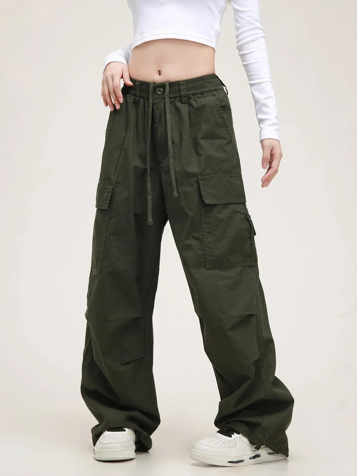 Maillard Straight-leg Loose Casual Pants