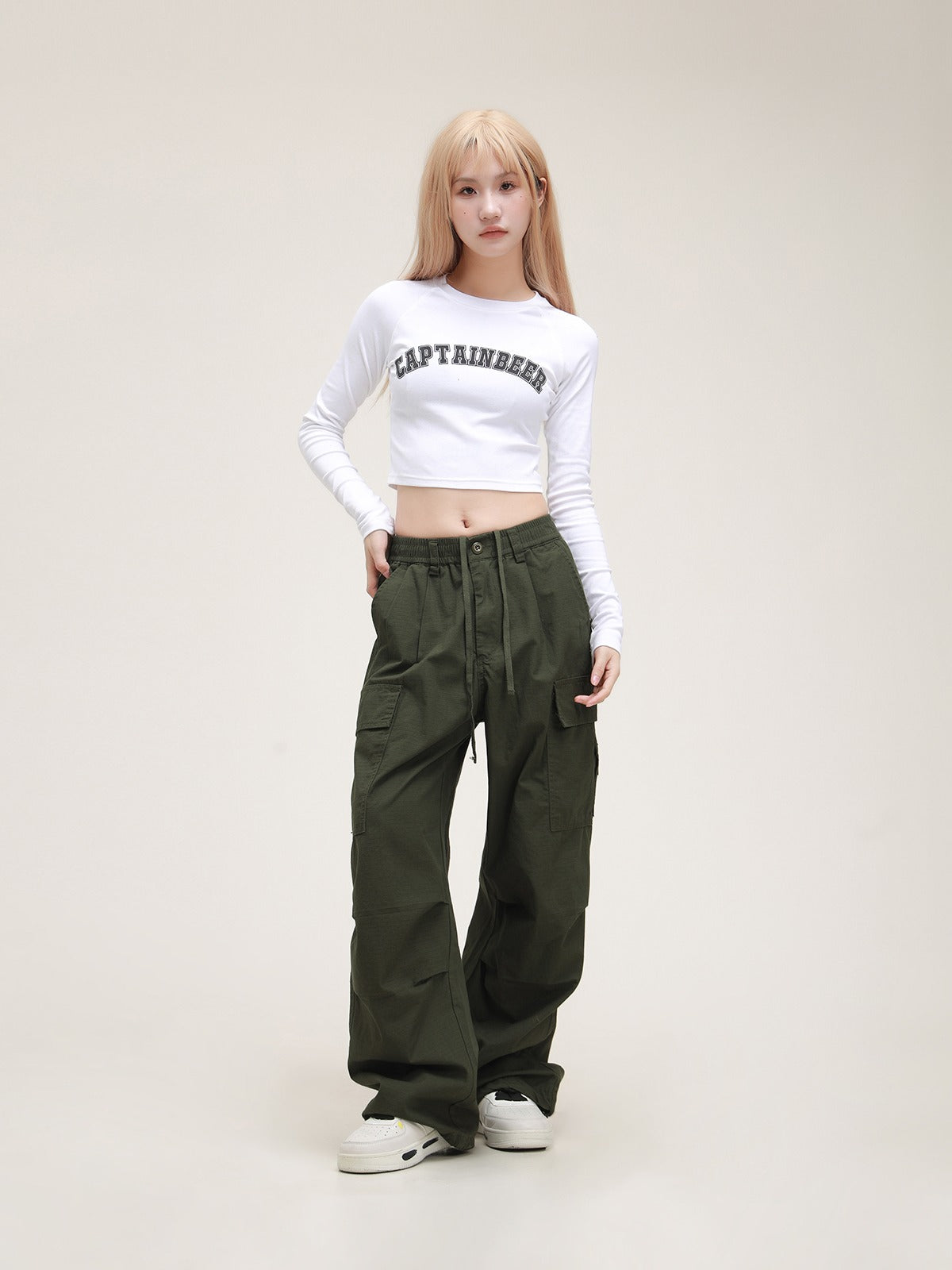 Maillard Straight-leg Loose Casual Pants