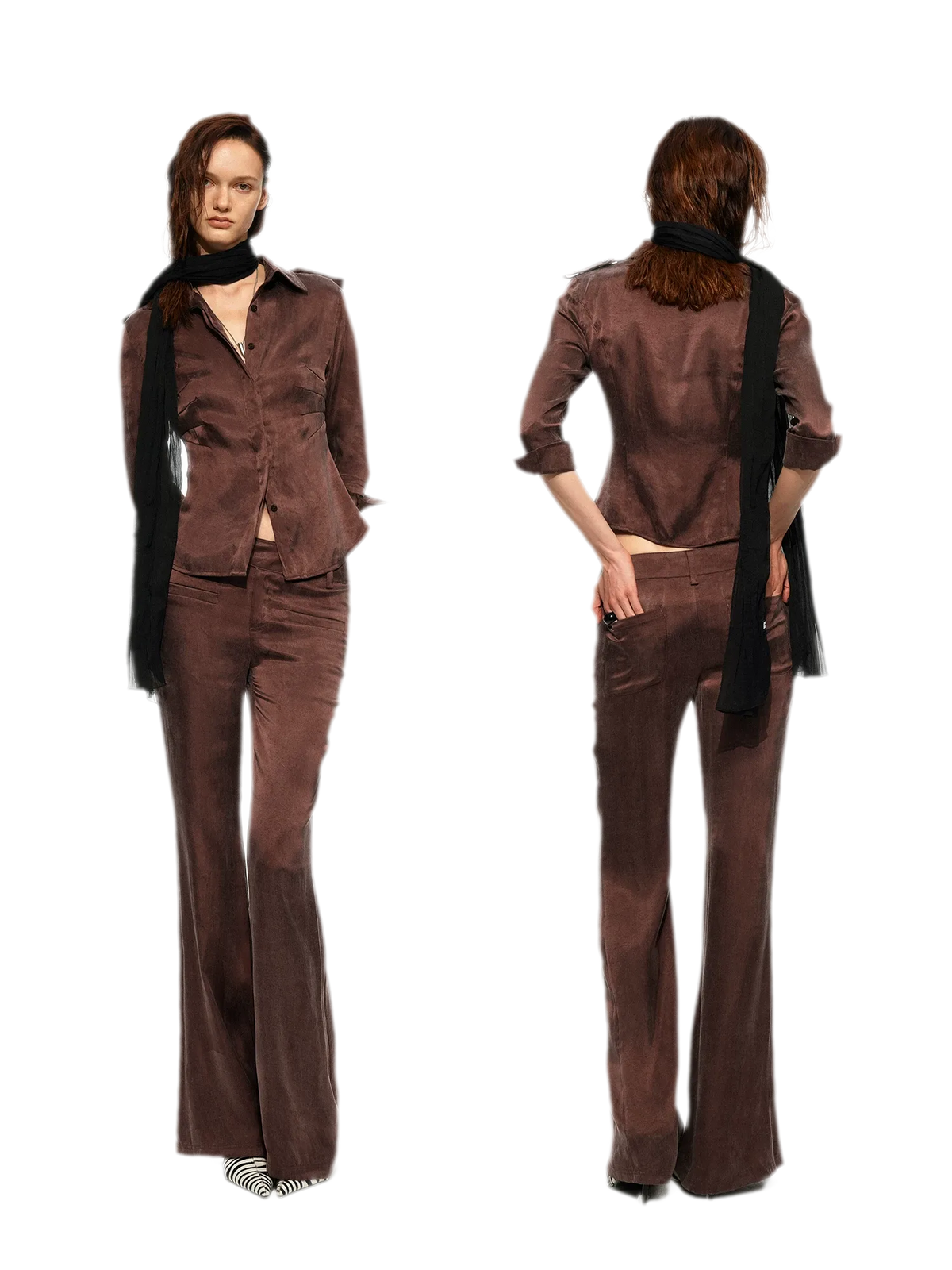 Tencel Shirt Pants Set