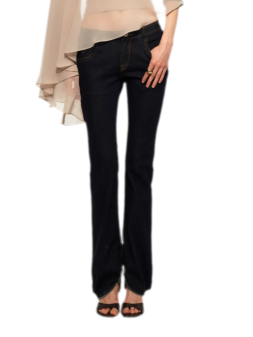 R2 Zip Hem Denim Jeans