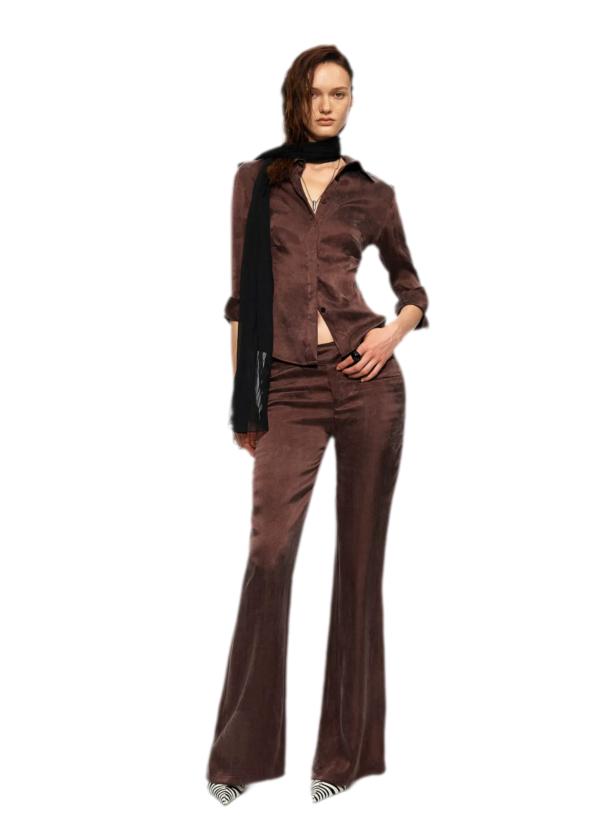 Tencel Shirt Pants Set