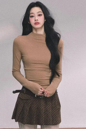 Maple Leaf Knit Sweater Cape Set-Up