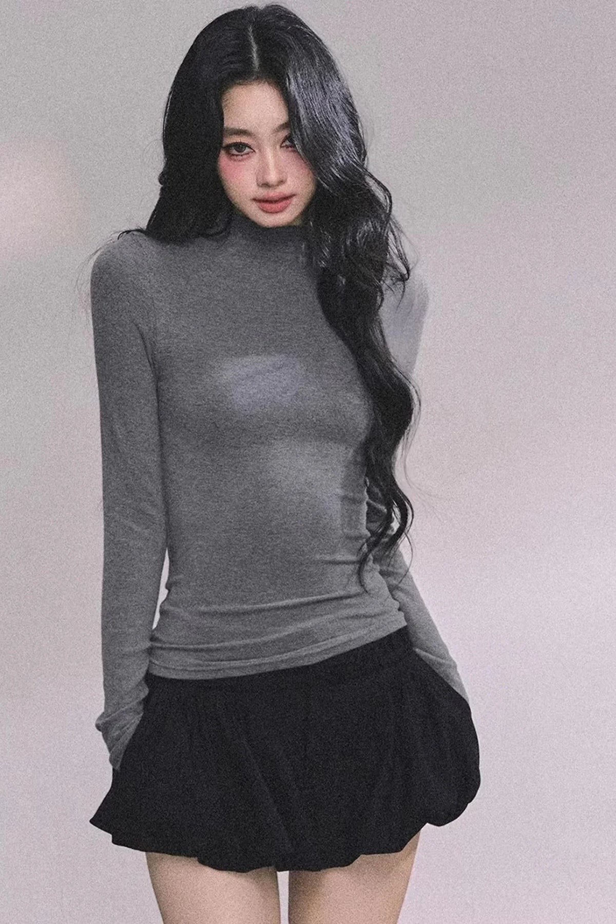 Maple Leaf Knit Sweater Cape Set-Up