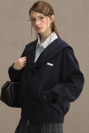 Mariner Navy Cropped Jacket