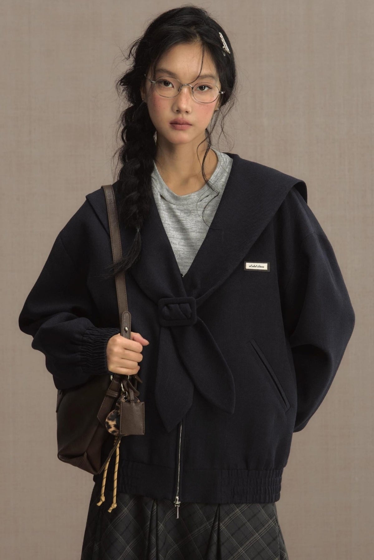 Mariner Navy Cropped Jacket