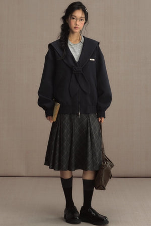 Mariner Navy Cropped Jacket