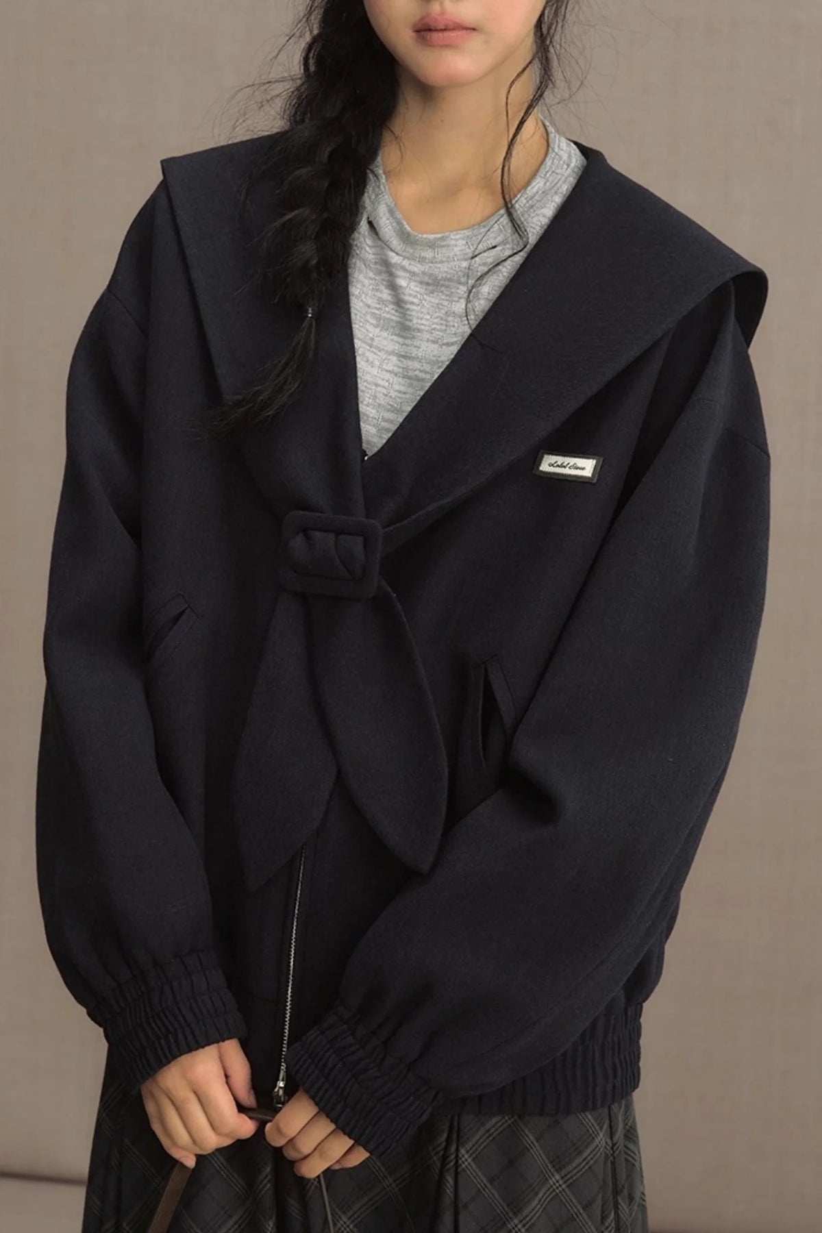 Mariner Navy Cropped Jacket
