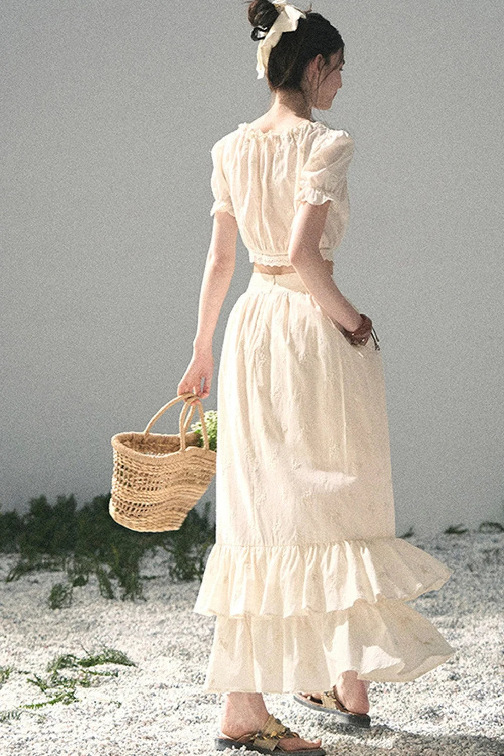 Mature Garden Summer Skirt Set-Up