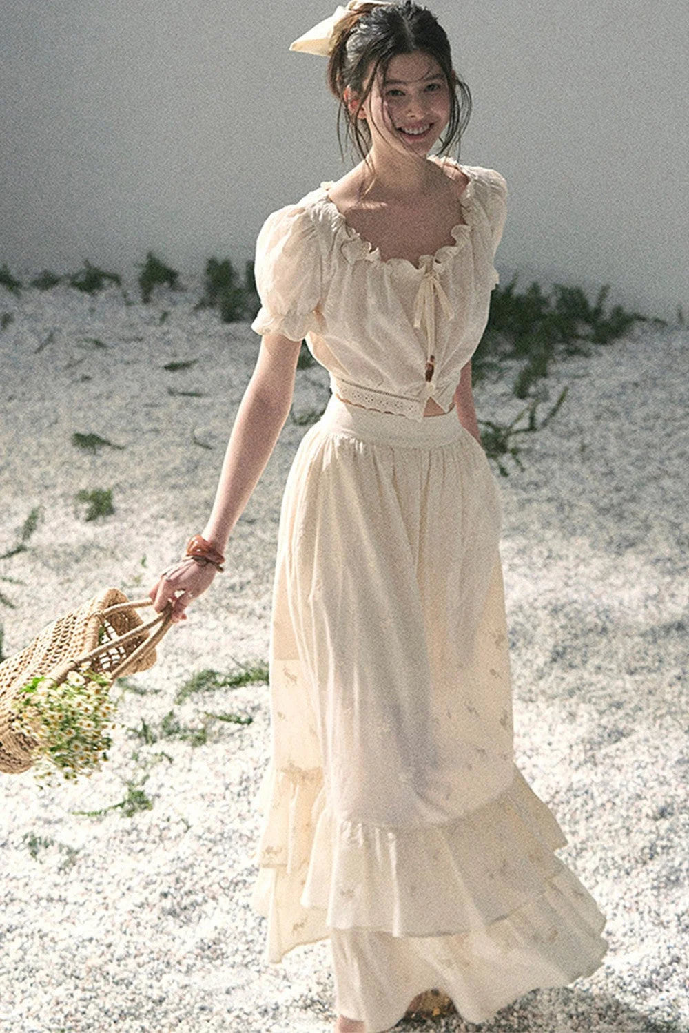 Mature Garden Summer Skirt Set-Up