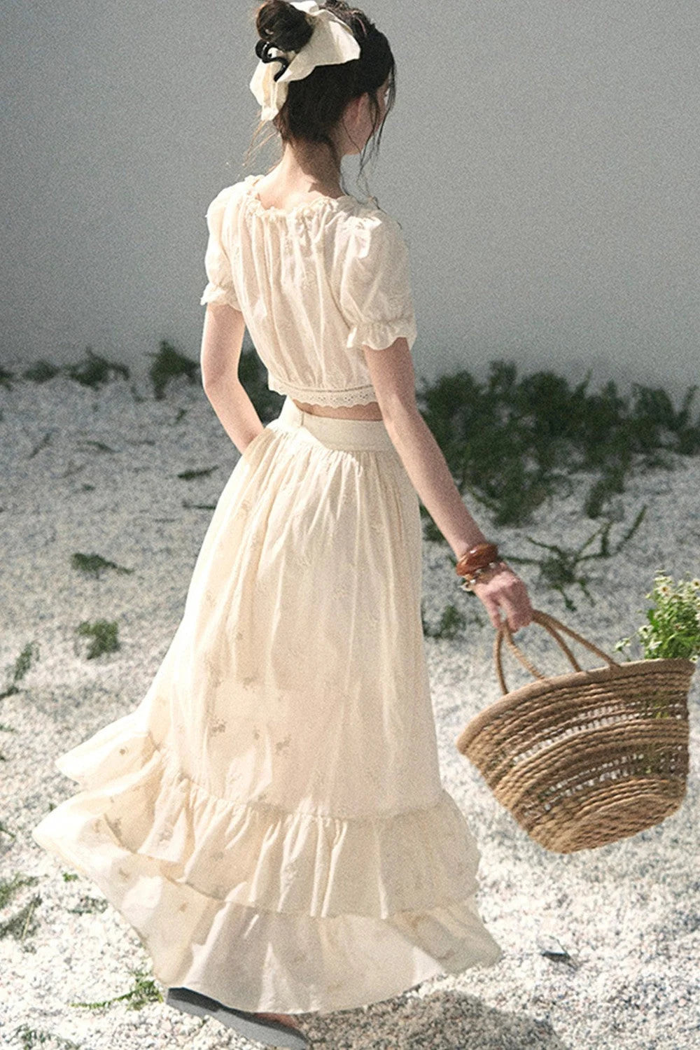 Mature Garden Summer Skirt Set-Up
