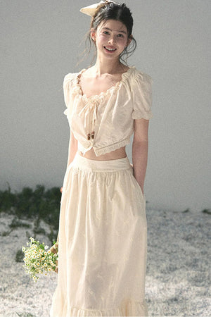 Mature Garden Summer Skirt Set-Up