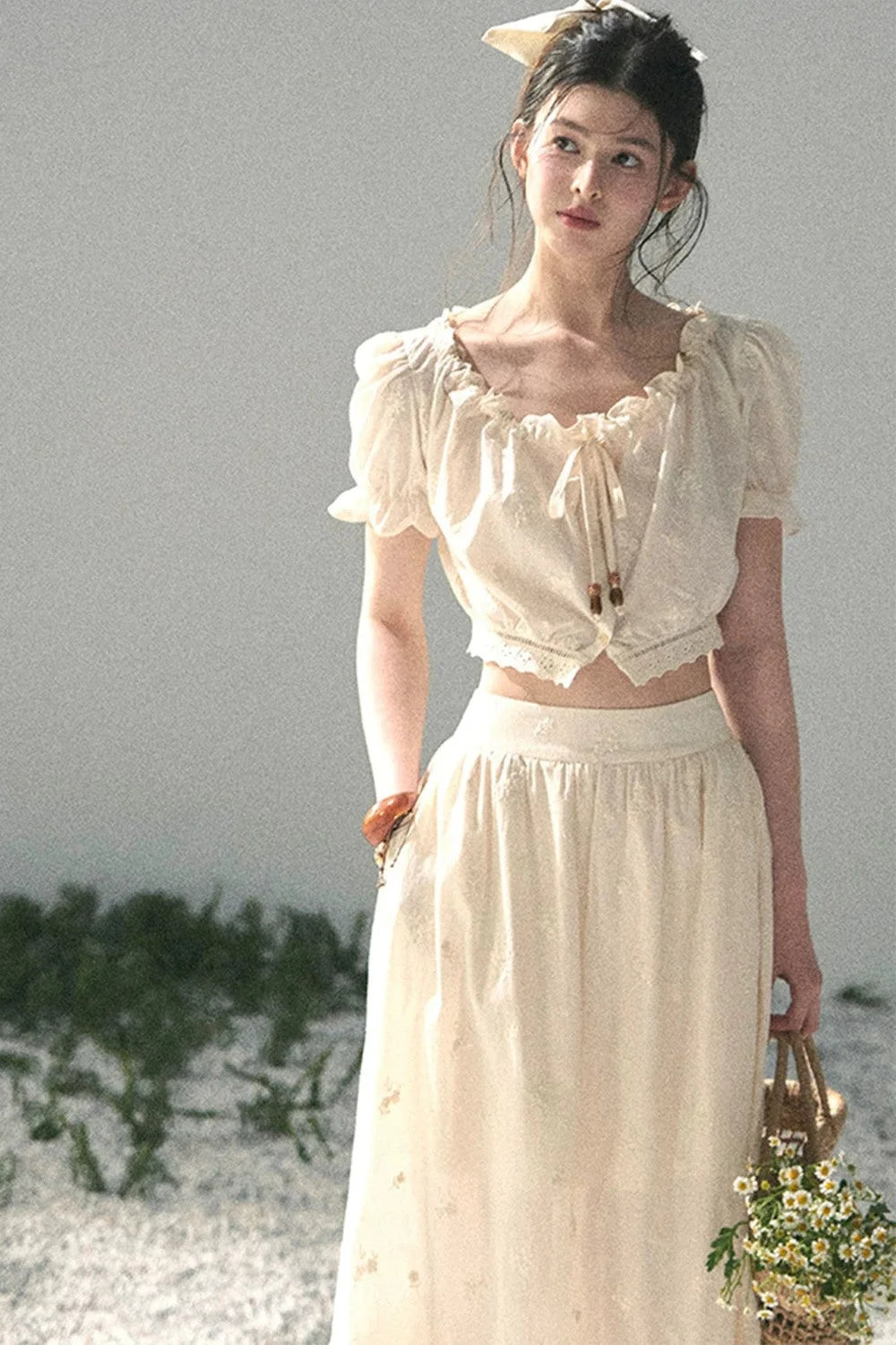 Mature Garden Summer Skirt Set-Up