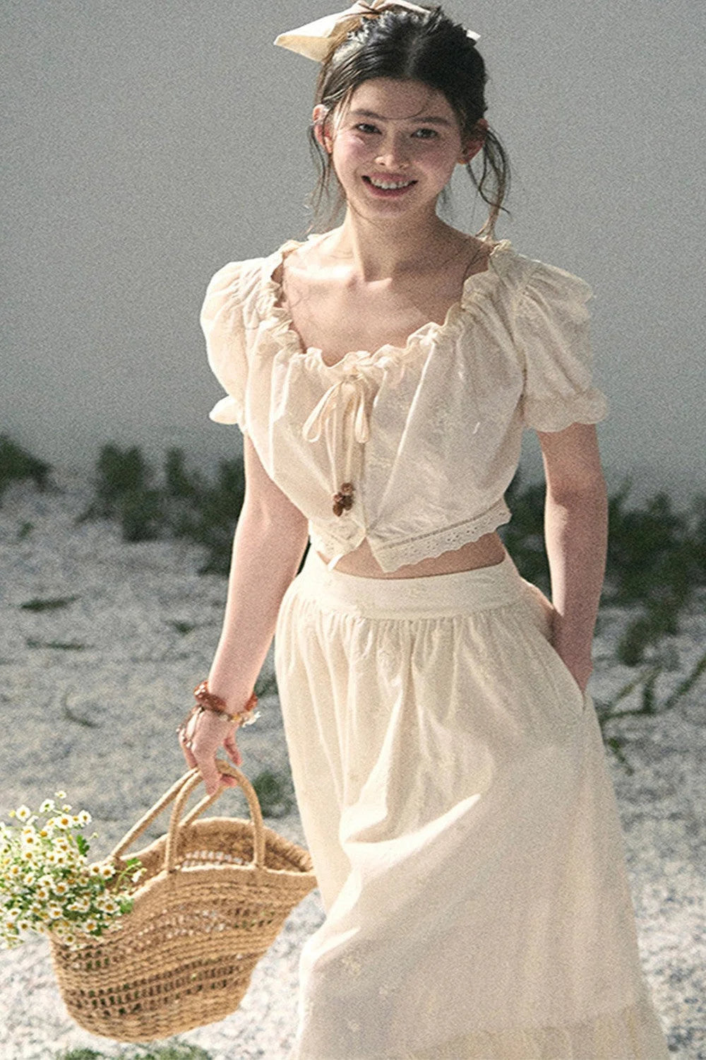 Mature Garden Summer Skirt Set-Up