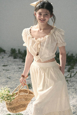 Mature Garden Summer Skirt Set-Up