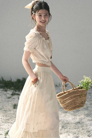 Mature Garden Summer Skirt Set-Up