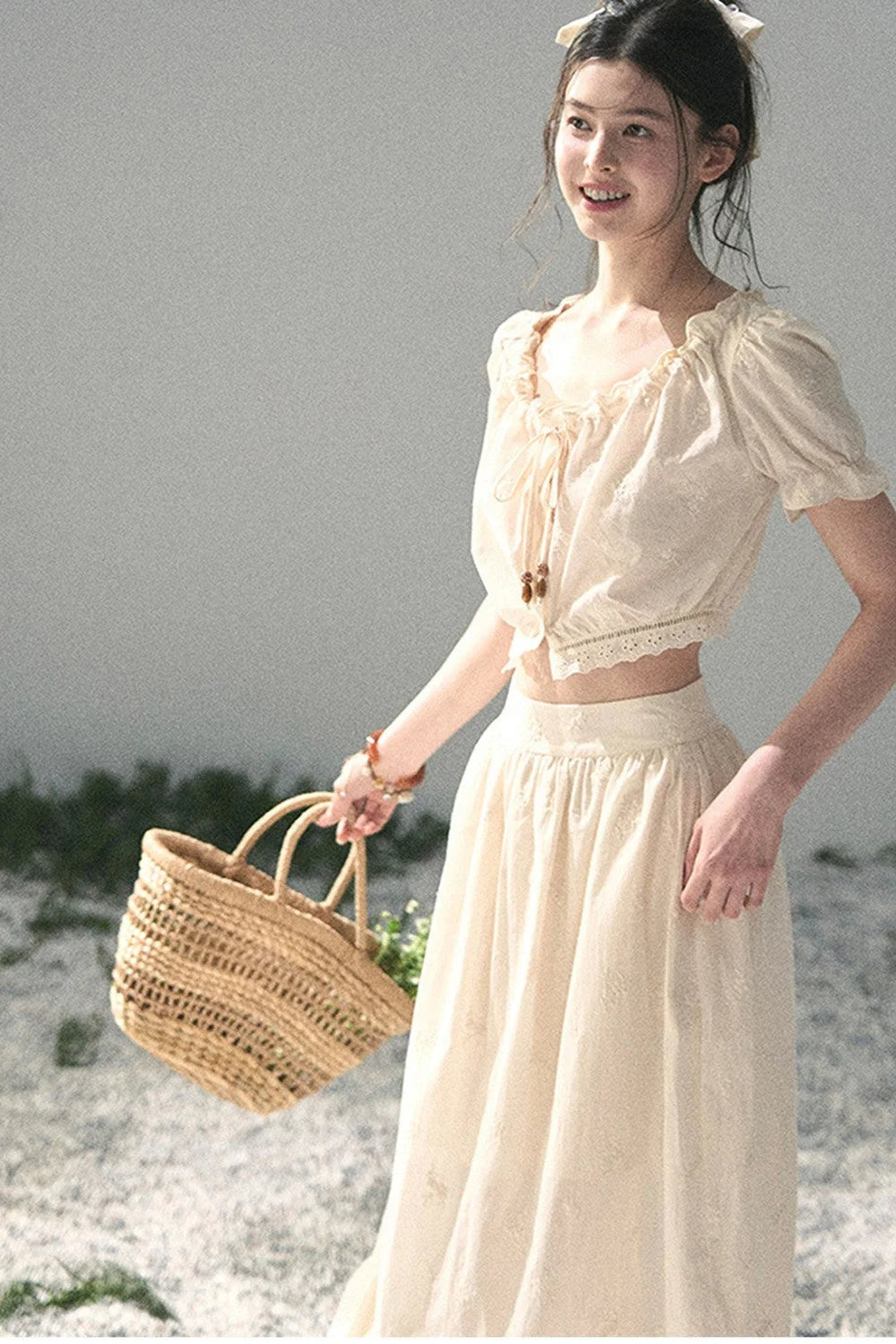 Mature Garden Summer Skirt Set-Up