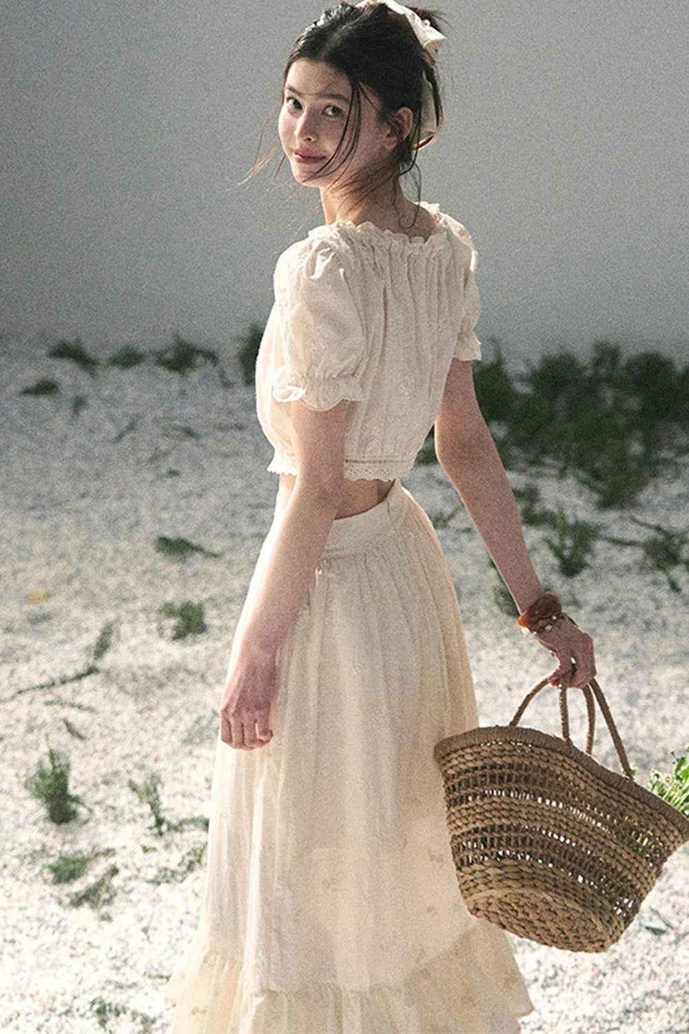 Mature Garden Summer Skirt Set-Up