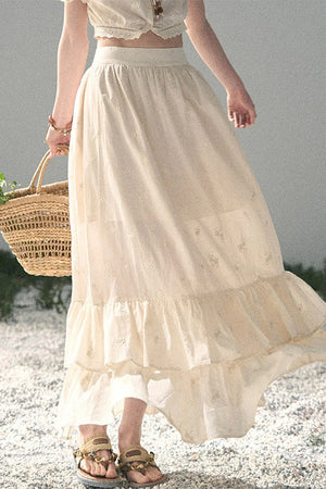 Mature Garden Summer Skirt Set-Up