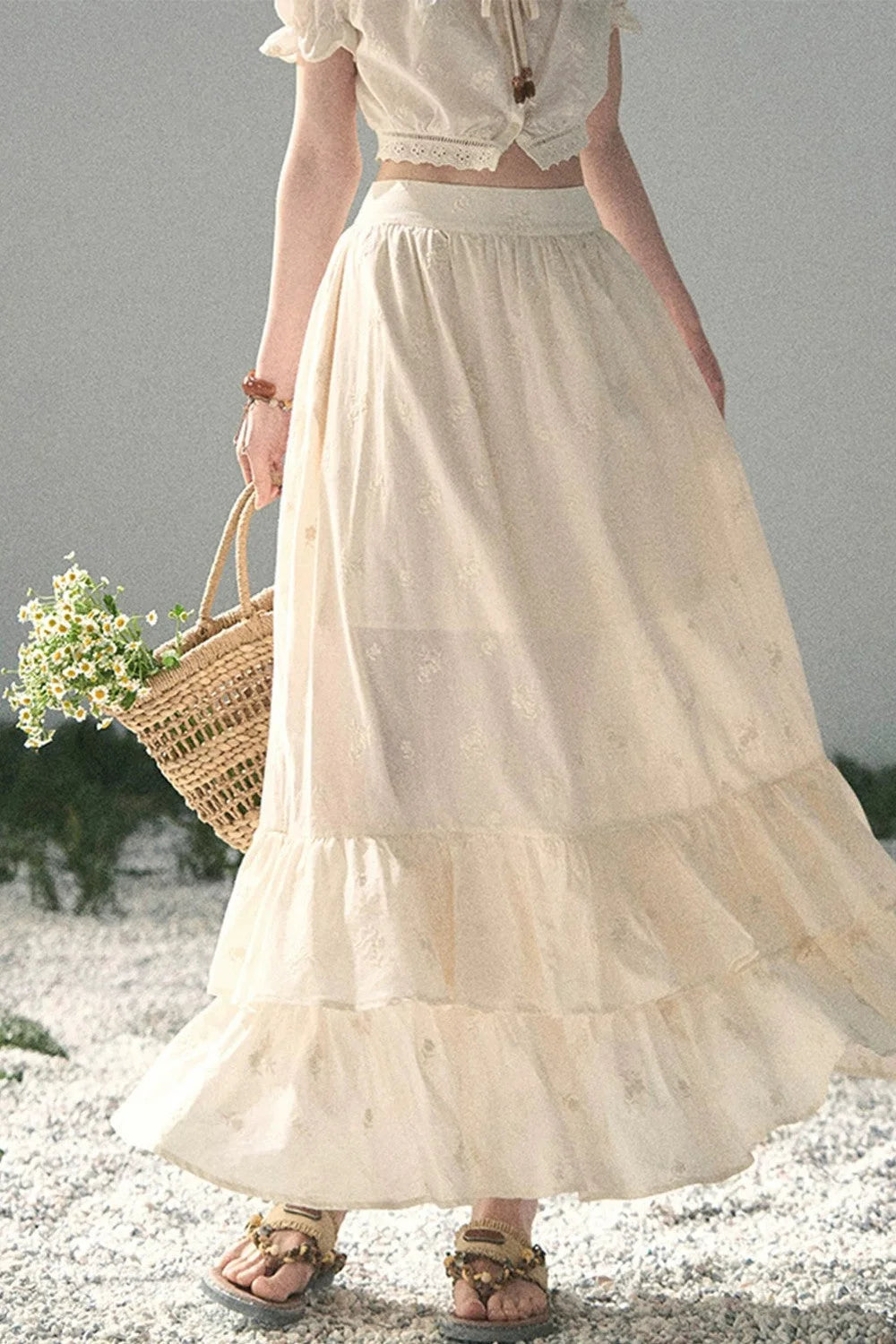 Mature Garden Summer Skirt Set-Up