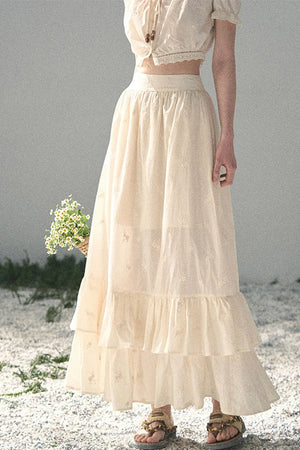 Mature Garden Summer Skirt Set-Up