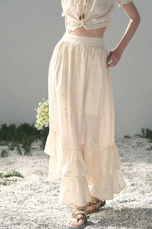 Mature Garden Summer Skirt Set-Up