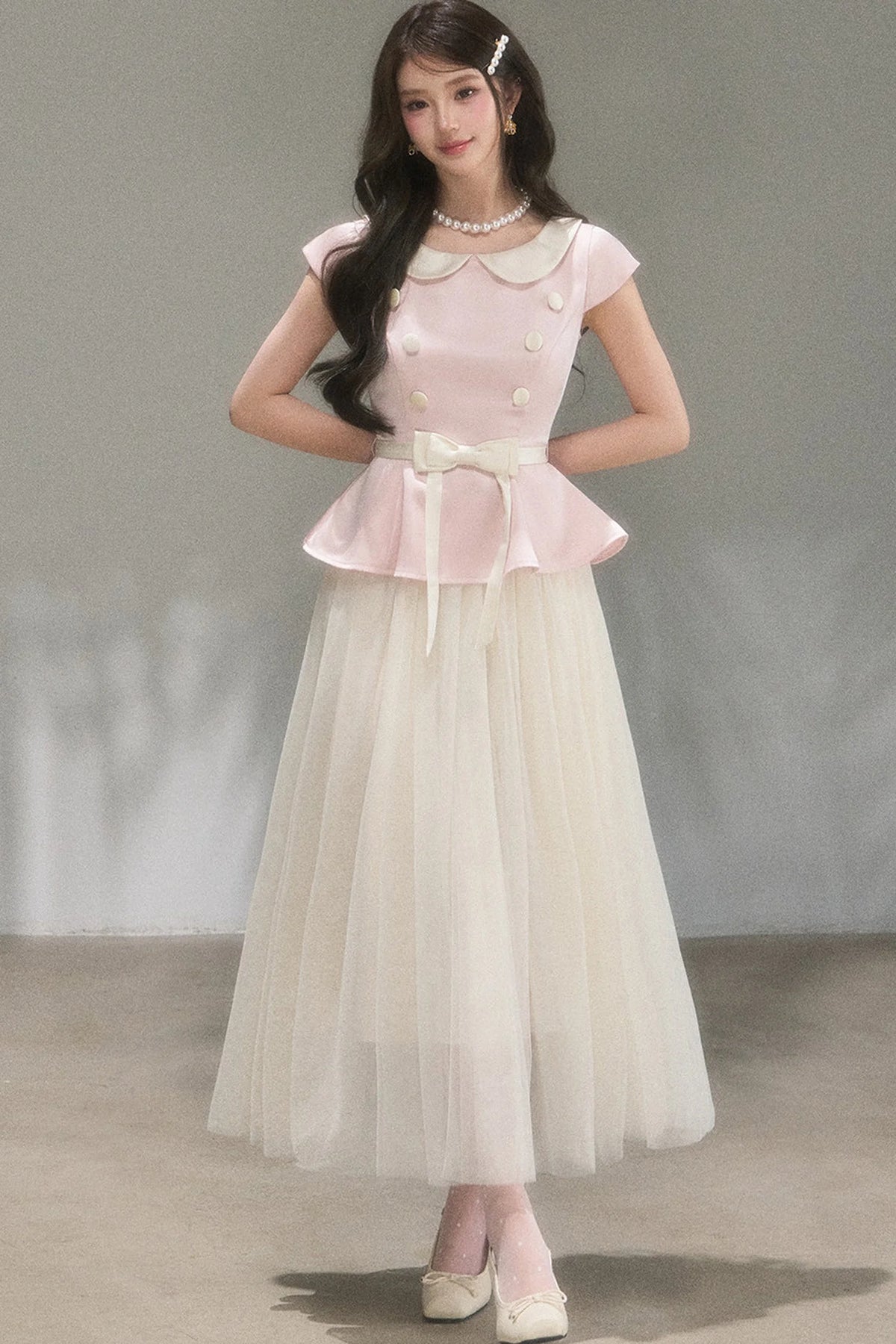 Medieval Satin Bow Dress