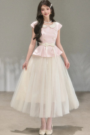 Medieval Satin Bow Dress