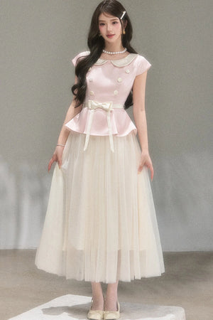 Medieval Satin Bow Dress