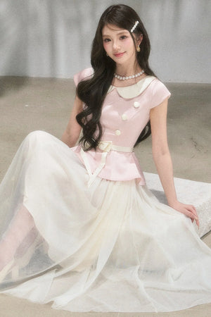 Medieval Satin Bow Dress