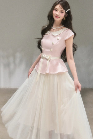 Medieval Satin Bow Dress