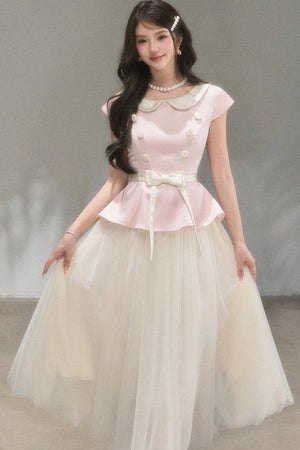 Medieval Satin Bow Dress