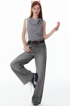 Memory Fragments Straight Jeans