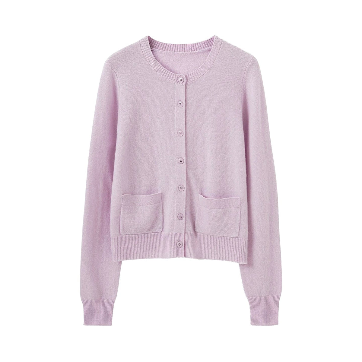 Merino Wool Ribbed Cardigan