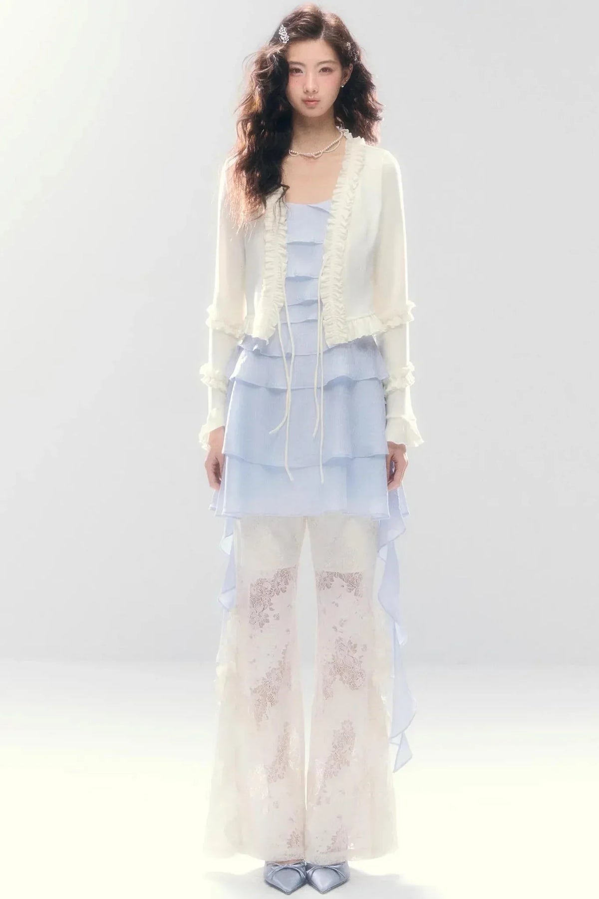 Mermaid Lace Flared Pants