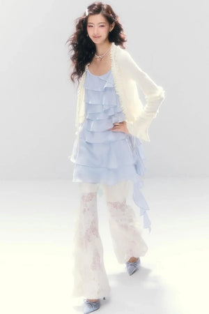 Mermaid Lace Flared Pants