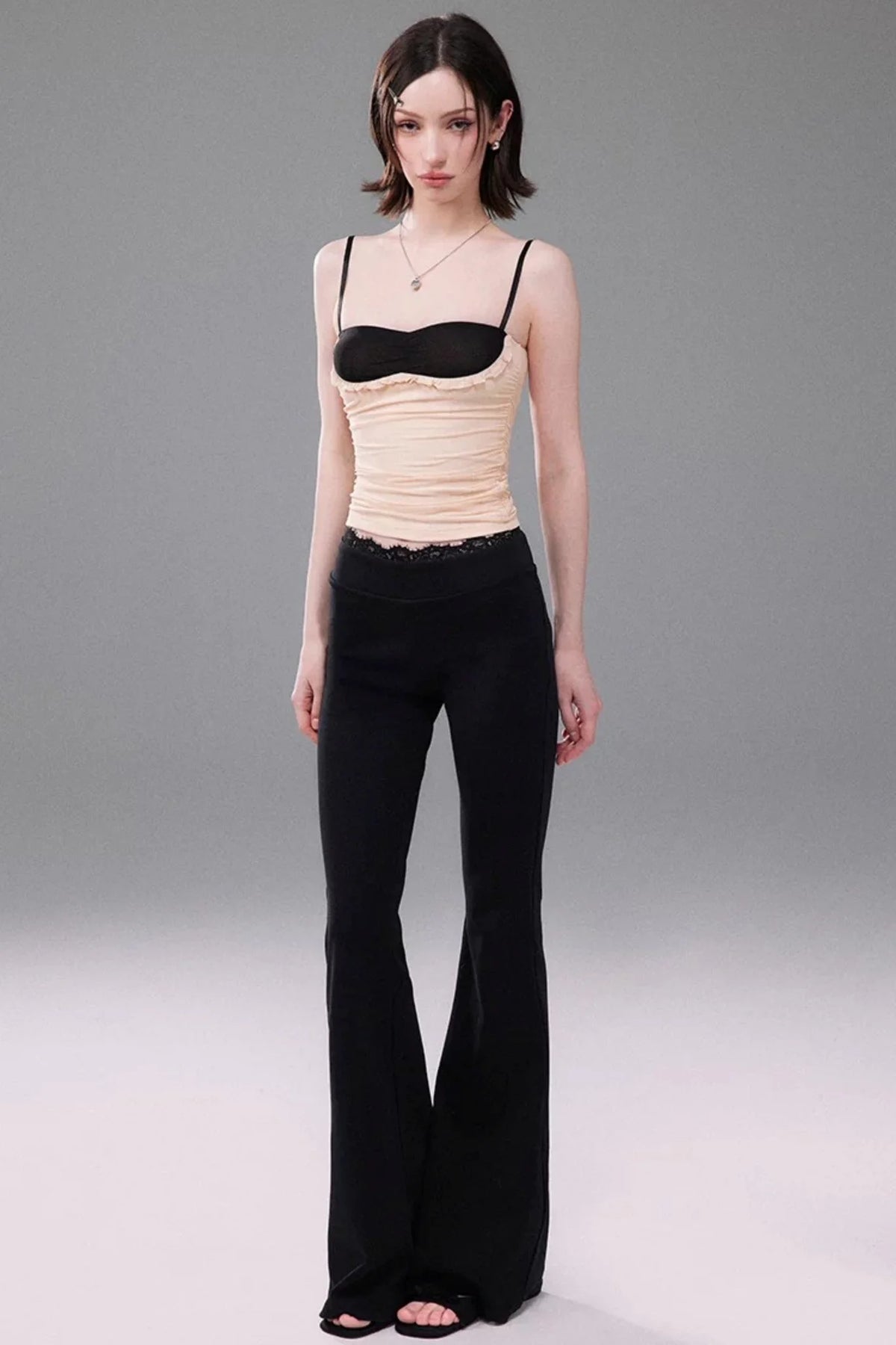 Mesh Patchwork Camisole