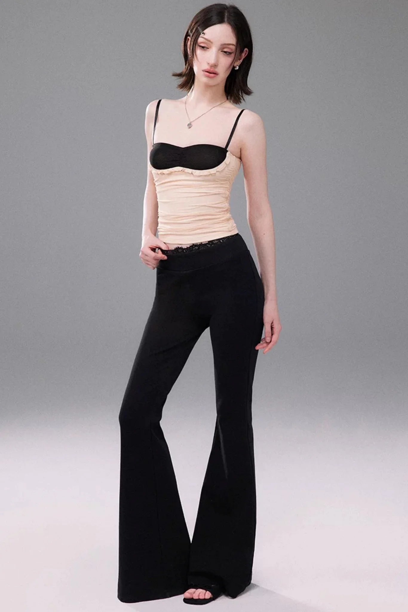 Mesh Patchwork Camisole