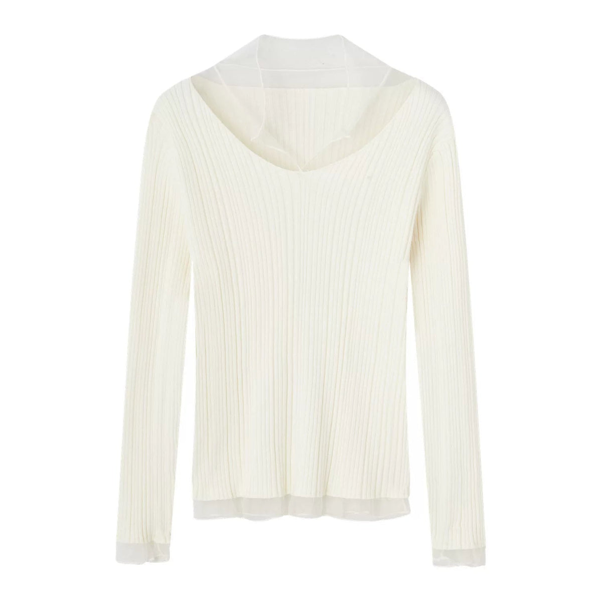 Mesh Splicing High-Elastic Base Shirt